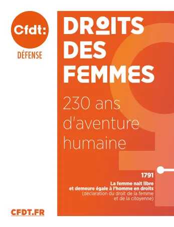 CFDT Défense Couverture frise droits des femmes